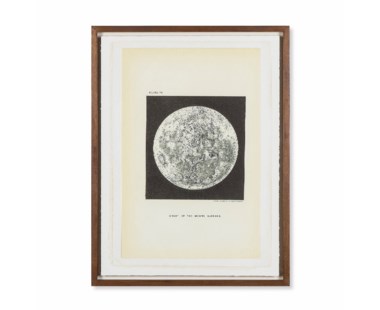 Chart of Moons Surface - Circa 1893